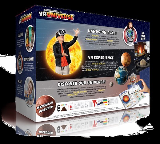 Professor Maxwell's Virtual Reality Space Science Kit for Kids - VR Universe | Educational Toys STEM Kit