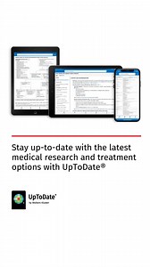 4.9K views | Stay up-to-date with the latest medical research and treatment options with UpToDate®. Join now to access trusted, evidence-based information at your fingertips. Subscribe today! #healthcare #medicine #physician #clinicaldecisionsupport #evidencebasedmedicine | UpToDate | Facebook