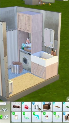 Berlin Inspired Bathroom | Sims4 3x3 Speedbuild