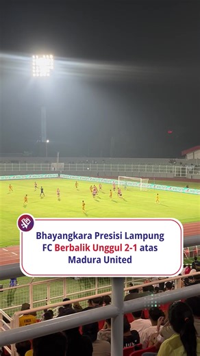 Bhayangkara Presisi Lampung FC Berbalik Unggul 2-1 atas Madura United Lampung Geh, Bandar Lampung - Bhayangkara Presisi Lampung FC berhasil membalikkan keadaan. Skor sementara Bhayangkara FC unggul 2-1 atas Madura United, Senin (11/5/2026). The Guardians of Saburai sebelumnya sempat tertinggal lebih dulu lewat gol Nikolas Wehrman pada menit ke-5. Namun, Bhayangkara FC mampu menyamakan kedudukan pada menit ke-61 melalui sundulan Ryo Matsumura yang memanfaatkan umpan Moussa Sidibe. Lima menit bers