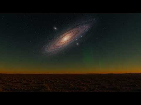Zooming Into Andromeda Galaxy from the Planets of Solar System