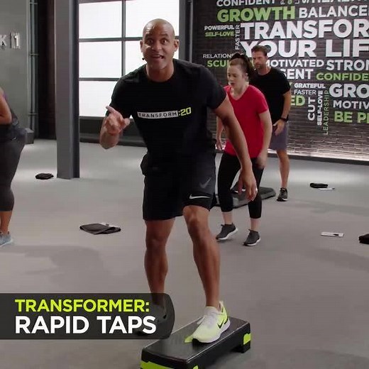 4.7K views · 147 reactions | During each Transform :20 workout, Shaun T gives you three one-minute Transformer challenges that you'll track over six weeks to gauge your progress and challenge your body, mind, and will. The first Transformer, found in the free sample workout, is rapid taps. How many can you do in one minute? Visit https://tbbcoa.ch/Transform20 or FAQ 820 for more details. | BODi Business | Facebook