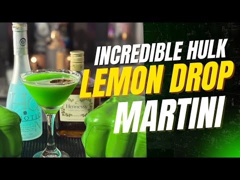 The Incredible Hulk Lemon Drop Martini 💚