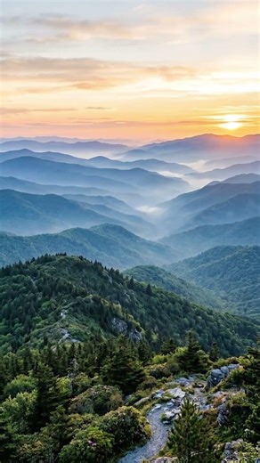 【アメリカ】青く霞む幻想的な山並み。初夏のブルーリッジ山脈が絶景すぎる！ #Shorts