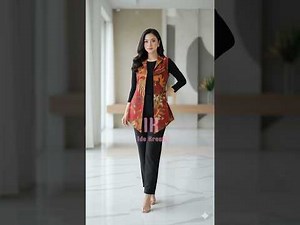 Elegant Modern Batik Vest Outfit | Chic Ethnic Fashion Style for Women