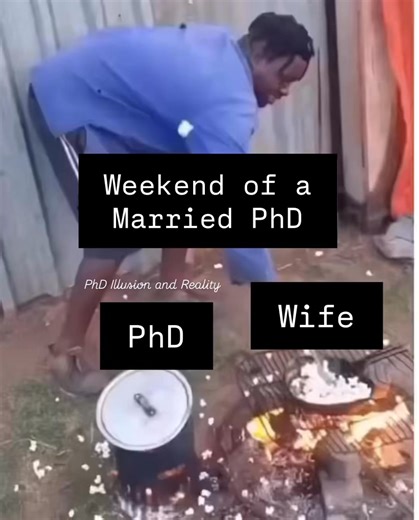 140K views · 1.3K reactions | Weekend of a married PhD | PhD Illusion and Reality | Facebook