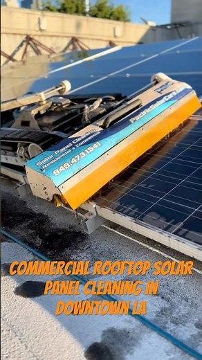 SolarCleano F1 in Action: Robotic Solar Panel Cleaning in Downtown LA
