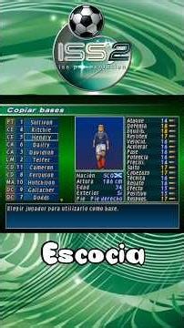 ISS Pro Evolution 2 ⚽️ ESCOCIA/SCOTLAND #issproevolution2 #retrogaming