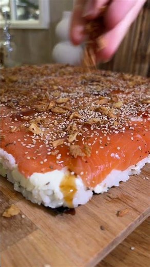 How I make tray sushi for a crowd | Lazy Sheet Pan Sushi | No Rolling Sushi Hack