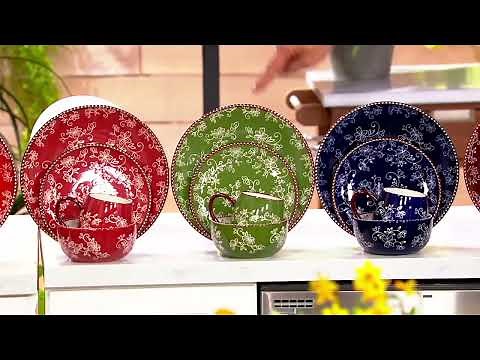 Temp-tations 16-Piece Essential Dinnerware Set on QVC