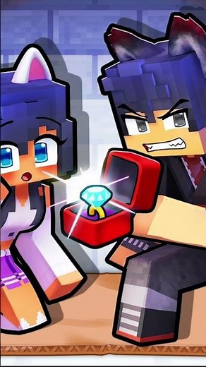 There forbidden love turns into real love💜❤️ #aphmau #edit #edits #minecraft