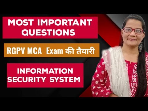 RGPV MCA Information Security System Most Important Questions
