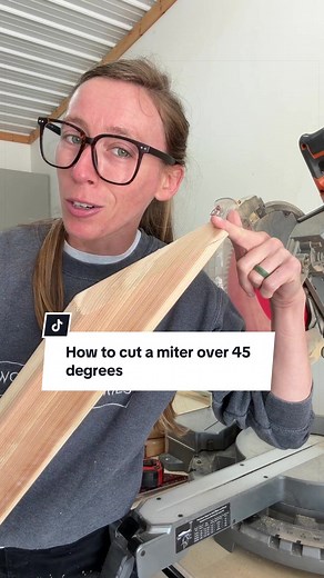 Cut Over 45 Degree Miters - Simple Woodworking Trick