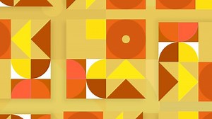 Bright geometric shapes.Motion.Bright geometric shapes in the animation of a small size change sizes