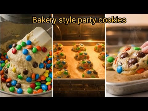 Bakery Style M&M Cookies 🍪 Soft, Chewy & Irresistible!
