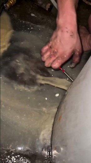 Water Heater Sediment Build Up 😳 #short #hvac