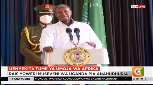 President Yoweri Museveni: Jaramogi Oginga Odinga firmly supported Jomo Kenyatta's call for a unified government. I am glad that President Ruto and DP Gachagua have united with Raila Odinga | Citizen TV Kenya