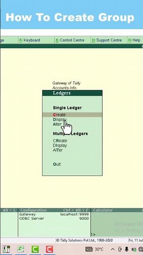 Create Group in Tally ERP 9 📊 | Tally Tips in 1 Minute!