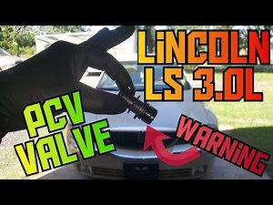 How to locate and replace the PCV valve on a Lincoln LS 3.0l V6 very important