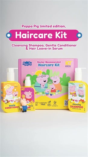 KT Kids Peppa Pig Hair Care Gift Set Age 2+ Years