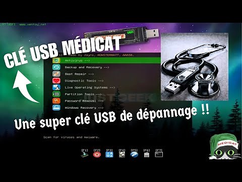 Médicat 🔑 : Comment télécharger et créer votre clé USB Bootable Médicat de dépannage informatique
