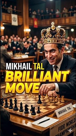 This Tal Move Will Shock You 😱 #mikhailtal #chess #chesstactics #brilliantmove