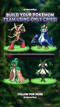 Episode 1 | Build your Pokemon Team using ONLY Cries! (Starter Edition)