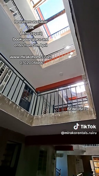 Bedsitters 10k, available for rent in Afro Sayari, a 2 minutes walk from the Eastern Bypass. - Very specious - Plenty of natural lighting - Soft white interior - Balcony - Parking - Rooftop hanging - Secure environment Call 0702008666 to view www.mirakohomes.com #forrent #bedsitters10k #afrosayari #househunting #mirakohomes ST 89