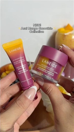 NEW SUMMER LIPPIE IS FINALLY HERE!! 🥭🫐☀️✨ Laneige Acai Mango Smoothie Lip Mask & Lip Glowy Balm