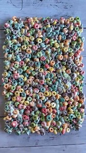 Froot Loop Cereal Treats Colorful and Chewy