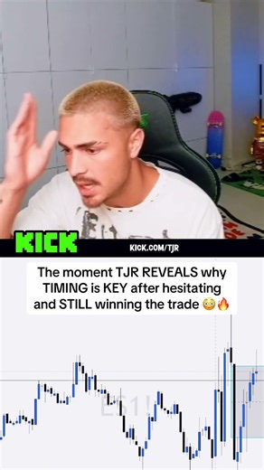 The moment TJR REVEALS why TIMING is KEY after hesitating and STILL winning the trade 😳🔥 #fyp #tjr