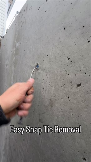 House Framing & Concrete | Esteban Tevez on Instagram: "Hack for snap tie removal #downtowntoronto #ontarioframer #"