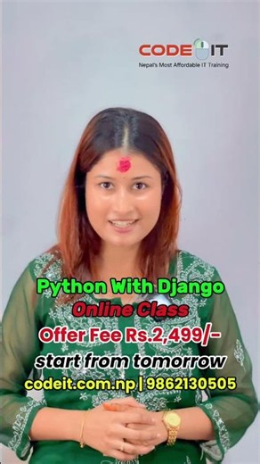 Python with Django with Internship Enroll Now #codeit #foryou #python #django #webdevelopment