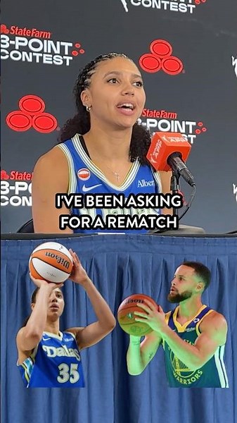 Azzi Fudd challenges Steph Curry 👀