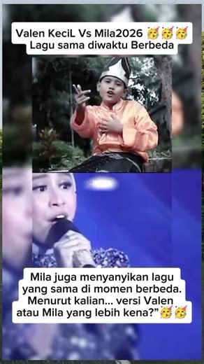 Lagu yang Sama! Valen Waktu Kecil vs Mila Sekarang#milenda7 #valenda7 #da7indosiar #trending #shorts