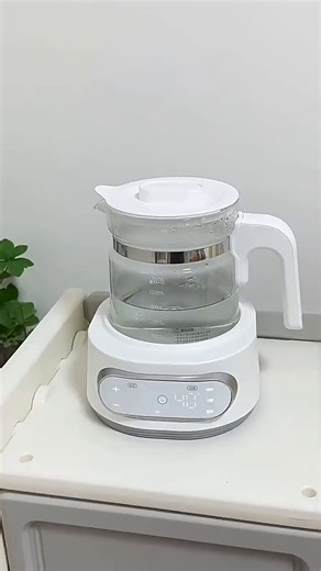 新贝恒温水壶全玻璃 恒温壶婴儿冲奶 调奶器温奶器烧水壶养生壶8235