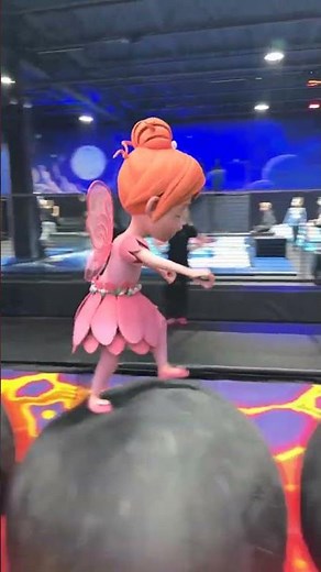 FLOOR is LAVA 🔥 fairy adley escapes the NiNJA KiDZ trampoline park without falling!! #aforadley