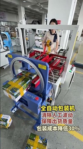 Securely strapped boxes, no loosening, direct from the manufacturer! Fully Automatic Bag Machine