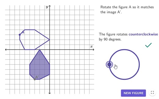 🧐🍥 GEOGEBRA RESOURCE! 💫🤩 Try this FREE GeoGebra Exploration resource to rotate figures and learn how to describe the transformation. Check it out! https://geogebra.org/m/sf6ndvps #iteachmath #geometry #math #maths #mathematics | GeoGebra
