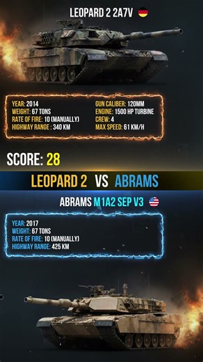 Leopard VS Abrams