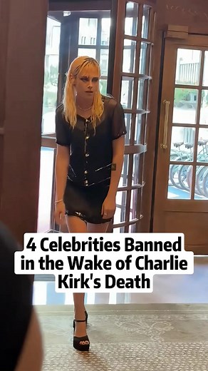 4 celebrities banned in the wake of Charlie Kirk’s death #celebrity #us #hollywood #fyp #actors #capcut #foryoupage #usa #charliekirk | Celebs News