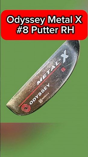 FOR SALE $72.77 Odyssey Metal X #8 Putter RH 33.5” SuperStroke Slim 3.0 Steel Shaft