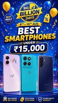🔥 Top 5 Best 5G Smartphones Under ₹15,000 in Flipkart Freedom Sale 2026 | Best Deals Under 15K!