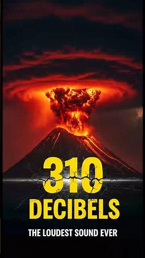 The Loudest Sound Ever Recorded (310 Decibels!) 🌋🔊 #Krakatoa #Science #History #Nature #Geology