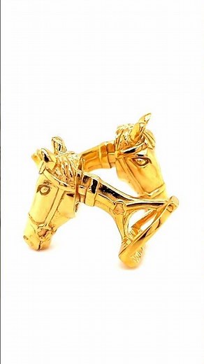 Power & Precision with the Horse & Stirrup Cufflinks