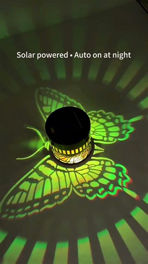 Most solar lights only show one color.This one creates a 7-color light show on your wall at night.