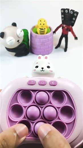 Playing Popit Machine with Panda and Skibidi! #popit #satisfying #squishy 913