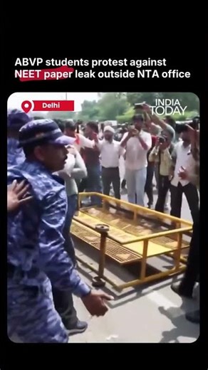 NEET Paper Leak: ABVP Protest At NTA Office | NEET Paper Leak Row Triggers Clash In Delhi