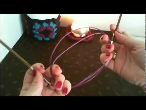 Stricken mit Rundstricknadeln für Anfänger