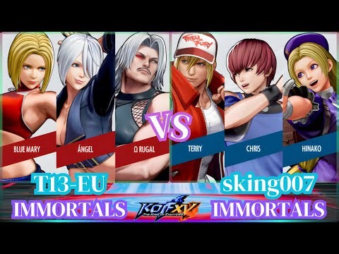 KOF XV🔥T13-EU vs sking007🔥The Next Level Of KOF 15 Season Advance Combo's🔥Rank Match🔥